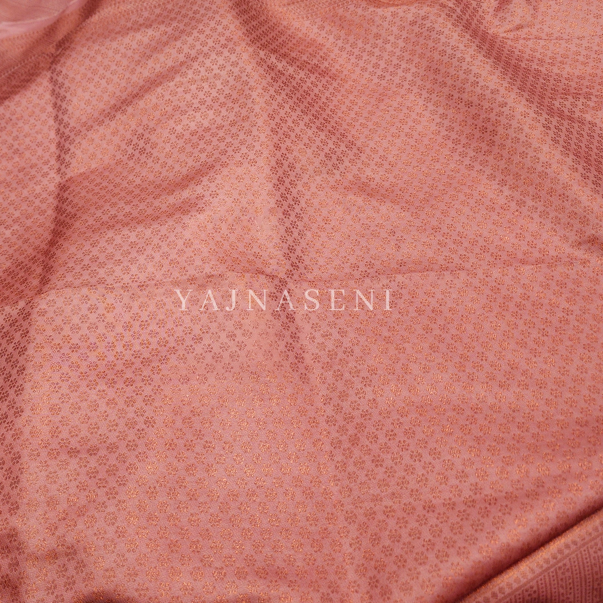 Kubera Pattu Saree - Coral Pink