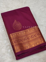 Load image into Gallery viewer, Semi Silk Kanchipuram Saree - Hibiscus
