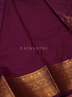 Load image into Gallery viewer, Semi Silk Kanchipuram Saree - Hibiscus
