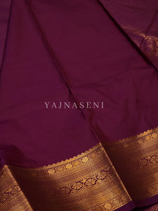 Semi Silk Kanchipuram Saree - Hibiscus