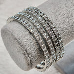 Load image into Gallery viewer, RITHVIKA - set of 4 bangles (silver)
