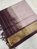 Load image into Gallery viewer, Kanchipuram Silk Cotton Saree : Old Rose
