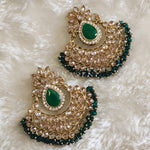 Load image into Gallery viewer, NIVETHA earrings - Dark Green
