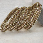 Load image into Gallery viewer, SHREYA - set of 4 bangles (champagne)
