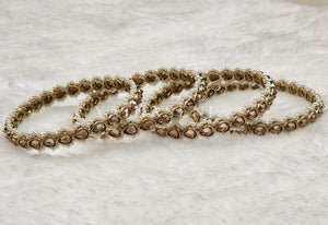 JAANVI - set of 4 bangles (champagne x champagne)