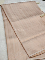 Load image into Gallery viewer, Kubera Pattu x Copper Zari Saree - Lily White
