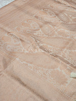 Load image into Gallery viewer, Kubera Pattu x Copper Zari Saree - Lily White
