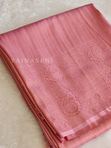 Kubera Pattu Saree - Salmon Pink