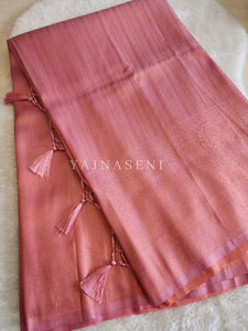 Kubera Pattu Saree - Salmon Pink