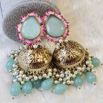 Load image into Gallery viewer, NIKISHA Jhumkas - Mint
