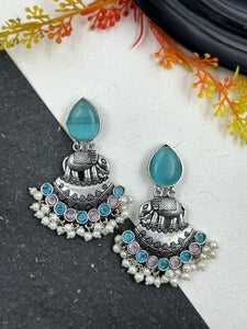 KALAHARI earrings (Pastel Blue)