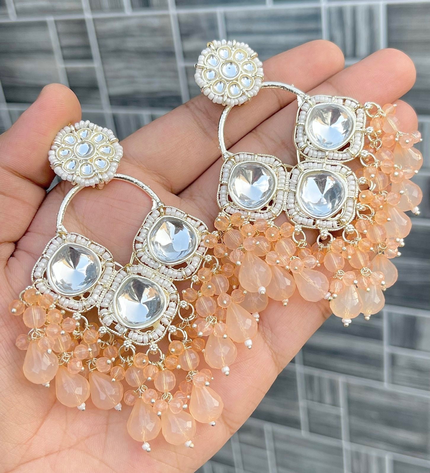 PARINA earrings (peach)