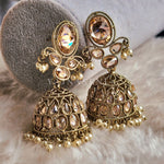 Load image into Gallery viewer, AALIYAH jhumkas (champagne)
