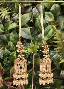Cage Earrings (Champagne)