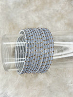 Load image into Gallery viewer, Matte dot Bangles - Light Grey
