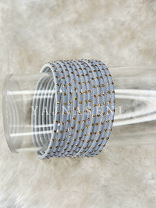 Matte dot Bangles - Light Grey