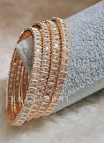 Load image into Gallery viewer, RITHVIKA - set of 4 bangles (rosegold)
