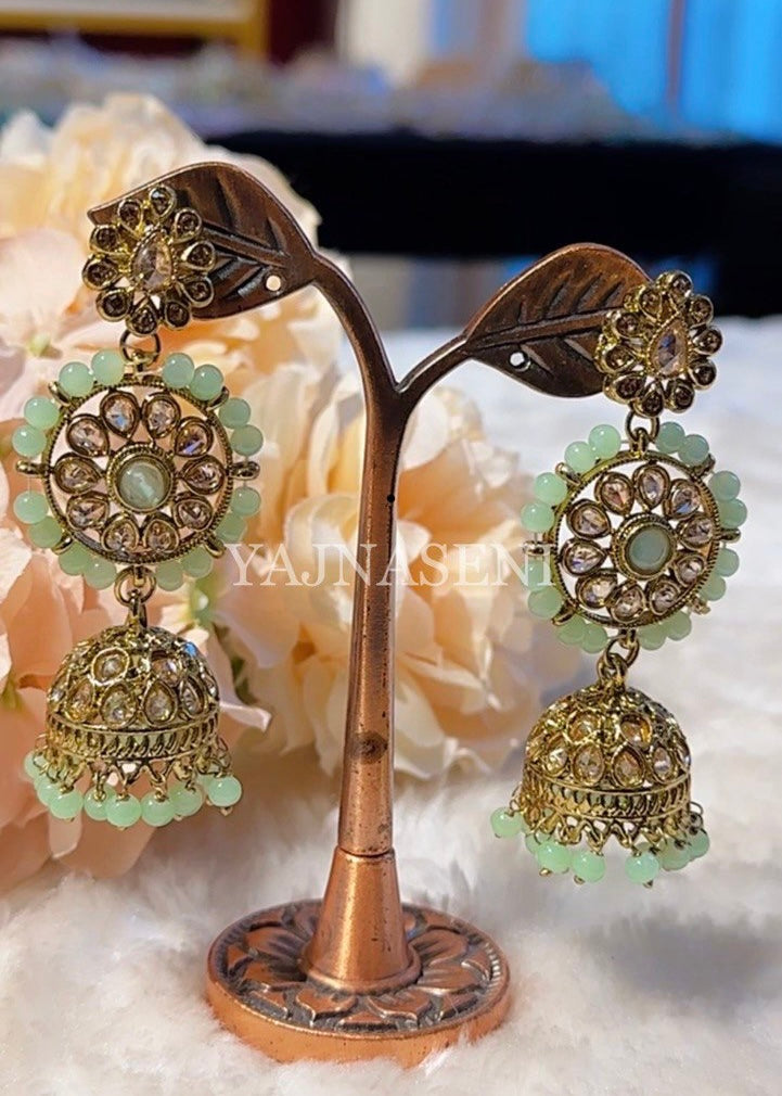 SHREYA Jhumkas - Mint