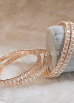 Load image into Gallery viewer, RITHVIKA - set of 4 bangles (rosegold)
