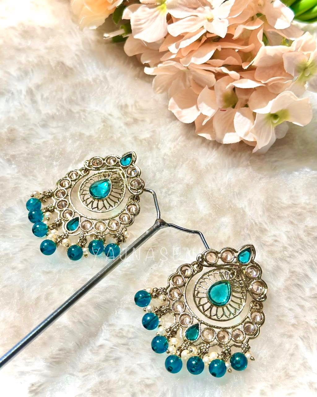 ANEEKA earrings - Teal