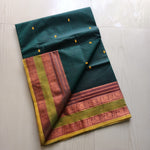 Load image into Gallery viewer, Kanchipuram Pure Cotton x Copper zari saree - Sacramento
