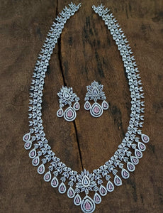 ALIZEH (necklace) - silver x pink