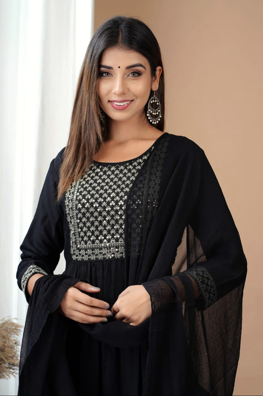 ASHA [S / 36] - Naira cut kurti set