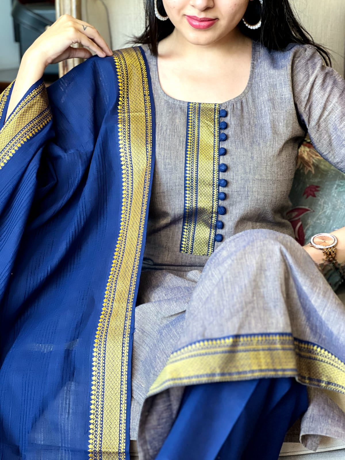 VENBA [XL / 42] - Straight cut kurta set