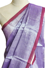 Load image into Gallery viewer, Tissue x Cotton Saree - Orchid
