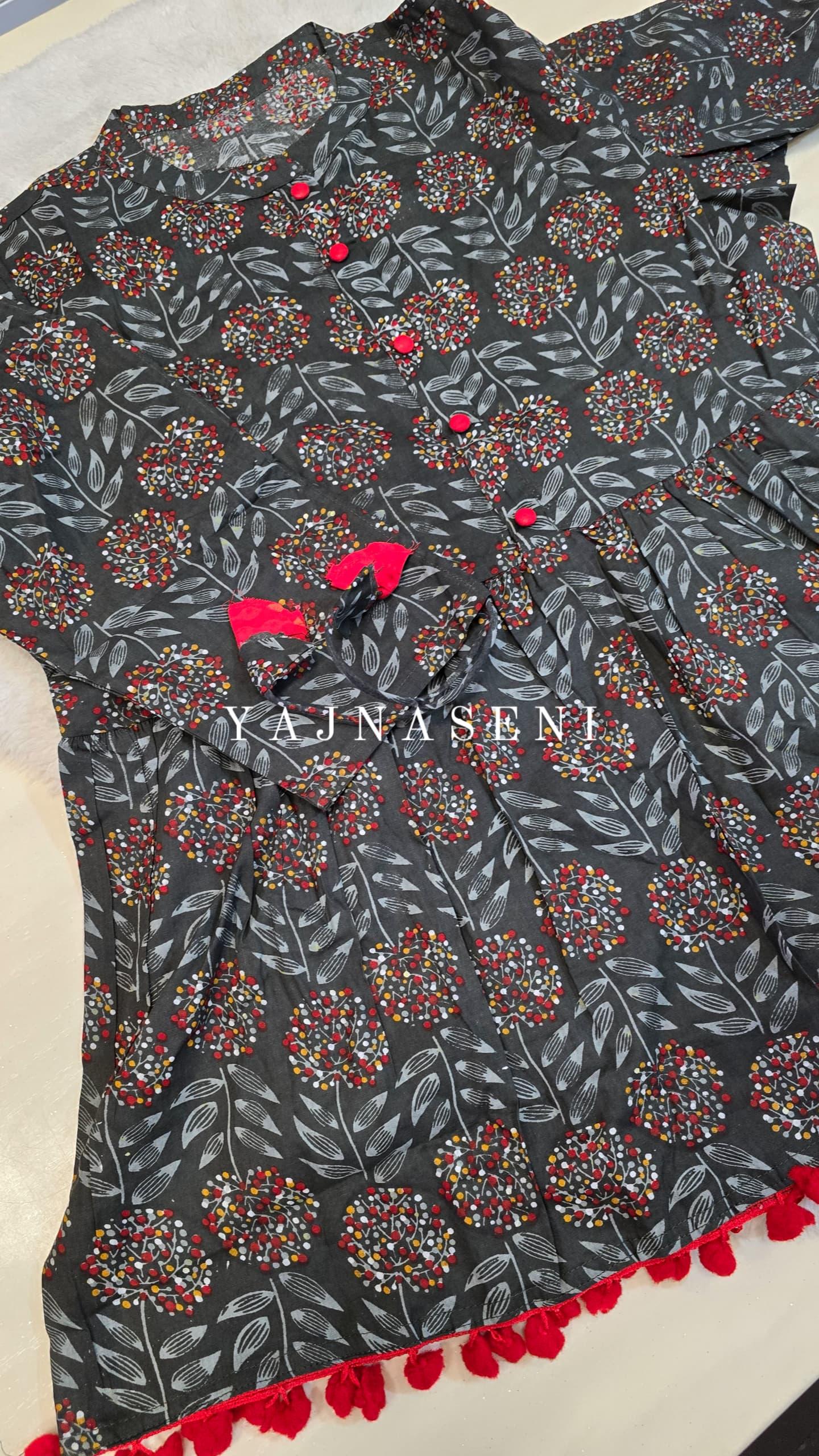 MIRHA [M / 38] - Peplum Top (Grey)