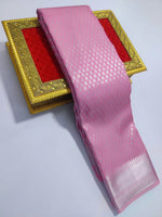 Load image into Gallery viewer, Semi Silk Saree x Embossed Designs - Pink
