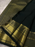 Load image into Gallery viewer, TIMBER DYNASTY - Pure Kanjivaram Silk Saree with Gold Zari
