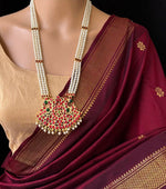 Load image into Gallery viewer, Maheswari Series : Kalyani Cotton Saree - Gold Zari : Deep Maroon
