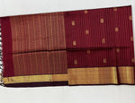 Load image into Gallery viewer, Handloom Kanchipuram Silk Cotton Saree : Maroon
