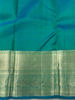 Load image into Gallery viewer, MERAKI - Pure Kanjivaram Silk Saree with Gold Zari
