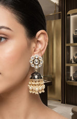 Load image into Gallery viewer, FARAH Jhumka (Black)
