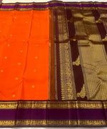 Load image into Gallery viewer, VEDIC AURA - Pure Kanjivaram Silk Saree with Gold Zari
