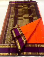 Load image into Gallery viewer, VEDIC AURA - Pure Kanjivaram Silk Saree with Gold Zari
