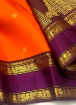 Load image into Gallery viewer, VEDIC AURA - Pure Kanjivaram Silk Saree with Gold Zari
