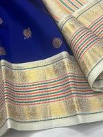 Load image into Gallery viewer, ROYAL SYMPHONY - Pure Kanjivaram Silk Saree with Gold Zari
