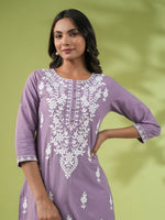 Load image into Gallery viewer, VARSHINI (Lilac) [M / 38] - Kurti Top
