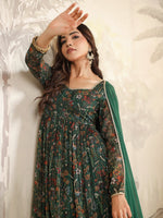 Load image into Gallery viewer, RUHI [2XL / 44] - Anarkali Kurti Dress Set
