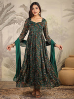 Load image into Gallery viewer, RUHI [3XL / 46] - Anarkali Kurti Dress Set
