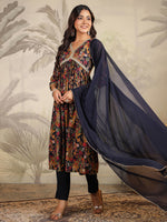 Load image into Gallery viewer, MIRNA [3XL / 46] - Alia cut kurti set
