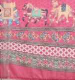 Load image into Gallery viewer, Linen Saree - Seafoam green x Multicolour
