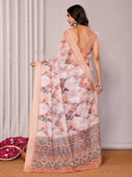 Load image into Gallery viewer, Printed Linen Saree : Autumn Hues
