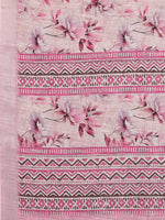 Load image into Gallery viewer, Printed Linen Saree : Cherry Blossom Pink
