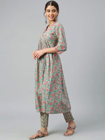 Load image into Gallery viewer, HEERA [S / 36] - Alia cut kurti set
