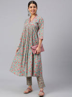 Load image into Gallery viewer, HEERA [S / 36] - Alia cut kurti set
