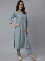 Load image into Gallery viewer, SIYA [XL / 42] - Straight cut kurti set
